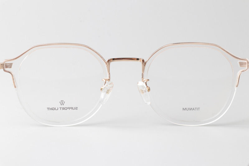 Go Eyeglasses Transparent Gold
