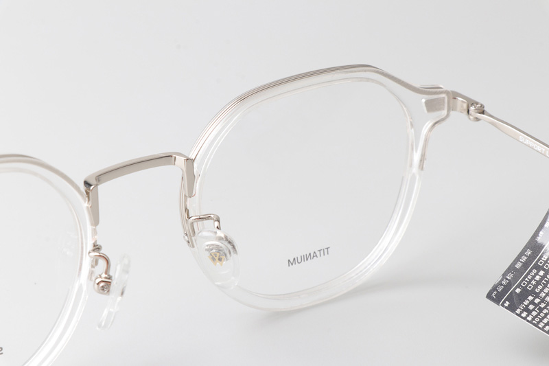 Go Eyeglasses Transparent Silver