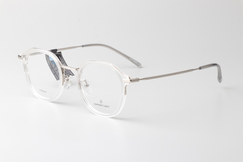 Go Eyeglasses Transparent Silver