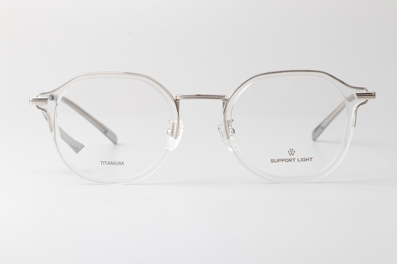 Go Eyeglasses Transparent Silver