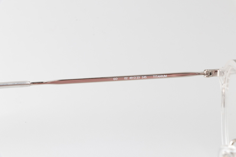Go Eyeglasses Transparent Silver