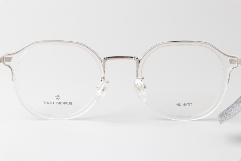Go Eyeglasses Transparent Silver