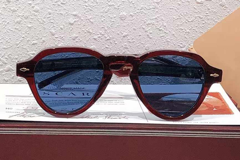 Hatfield Sunglasses Red Dark Blue