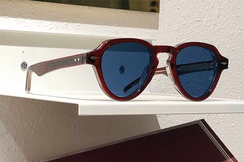 Hatfieldi Sunglasses Red Dark Blue