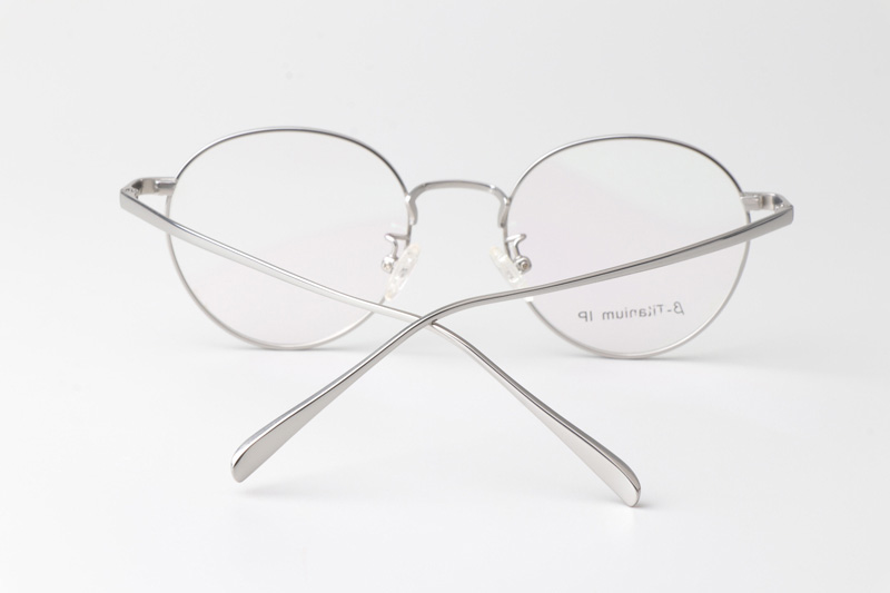 JZ8016 Eyeglasses Silver Black