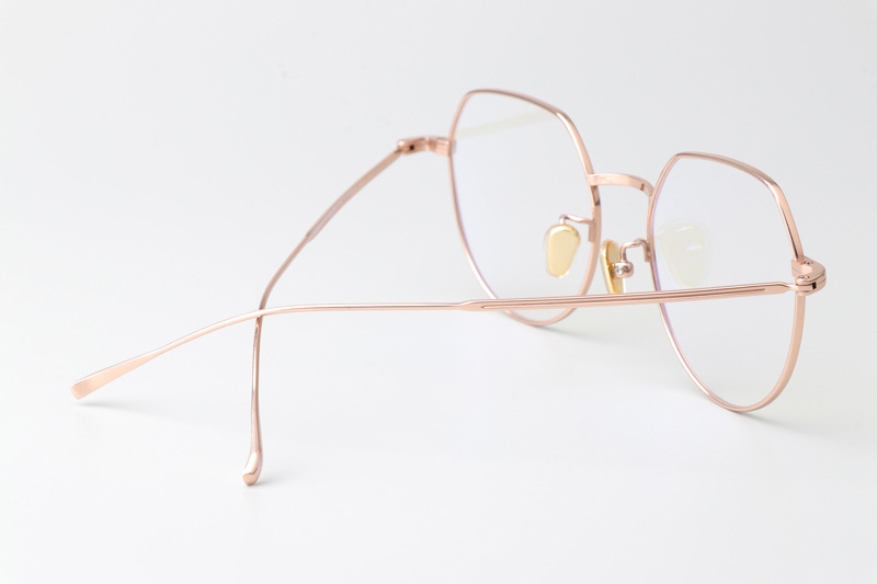 JZ8033 Eyeglasses Rose Gold