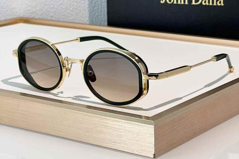 Jared Sunglasses Black Gold Gradient Brown