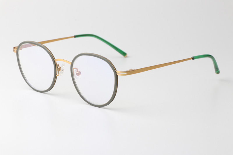 Jean Eyeglasses Green Gold