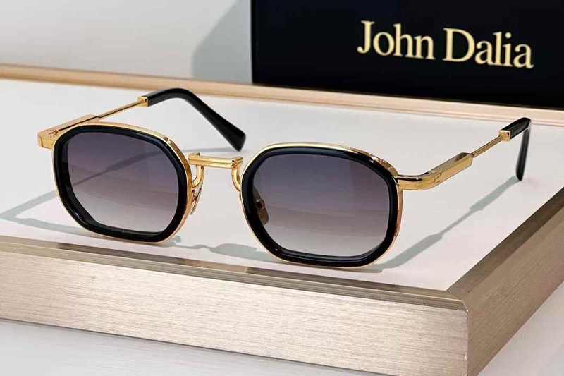 Jean Sunglasses Black Gold Gradient Gray