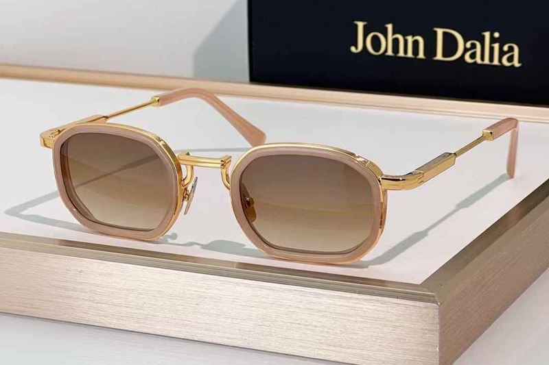 Jean Sunglasses Pink Gold Gradient Brown