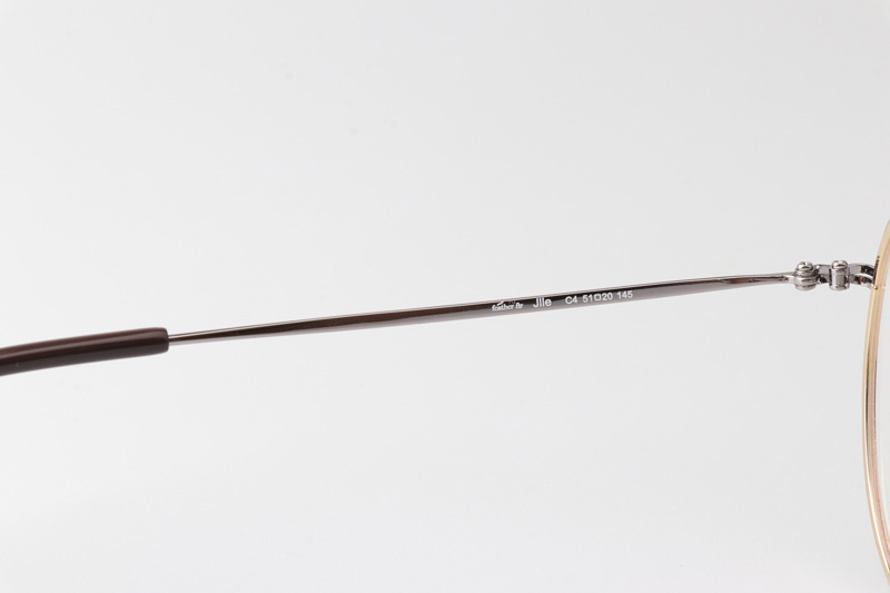 Jlle Eyeglasses Gold Silver