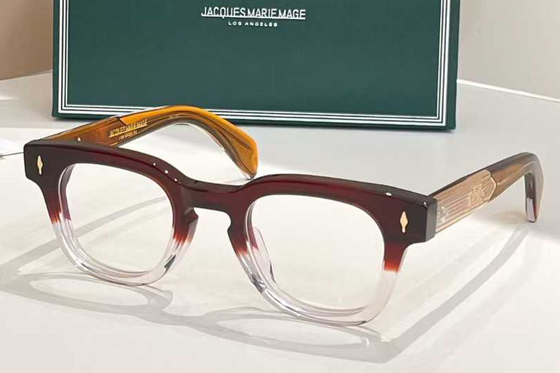 Julien Eyeglasses Red Transparent