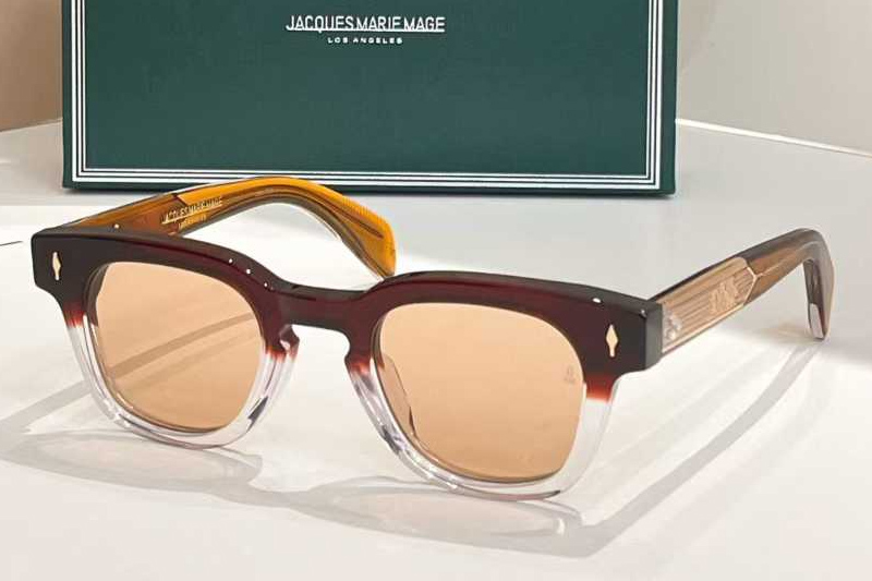 Julien Sunglasses Red Transparent Light Brown