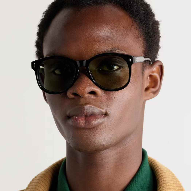 Kay Sunglasses Black Light Green