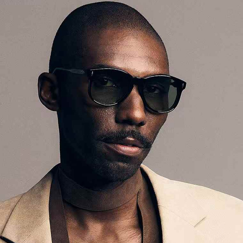 Kay Sunglasses Black Light Green