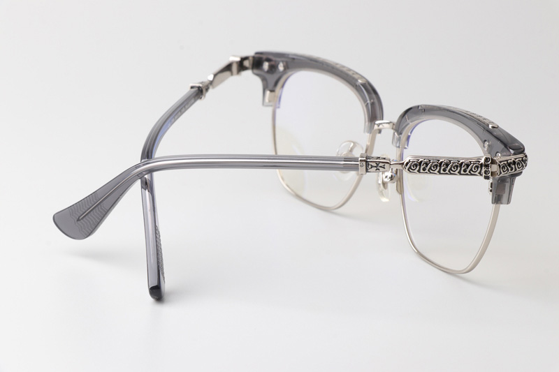 Klls1092 Eyeglasses Transparent Gray Silver