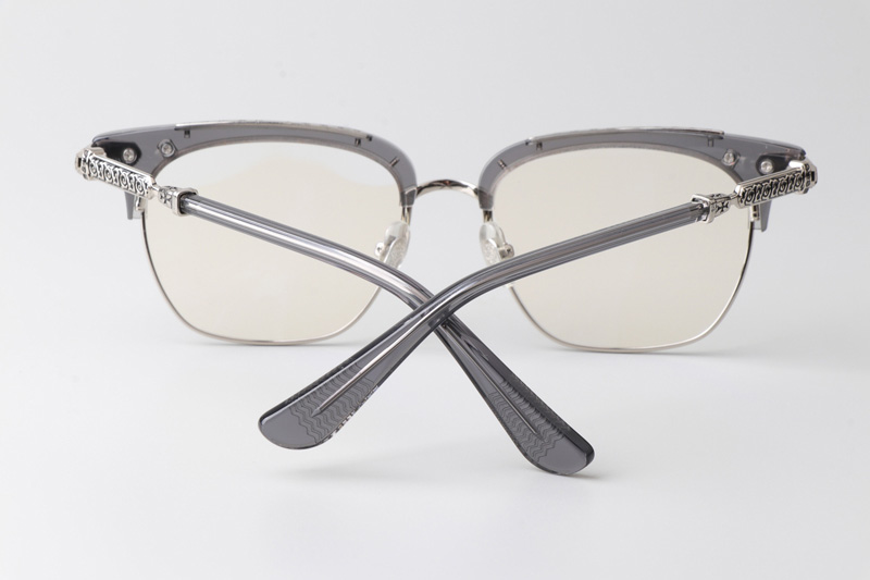 Klls1092 Eyeglasses Transparent Gray Silver