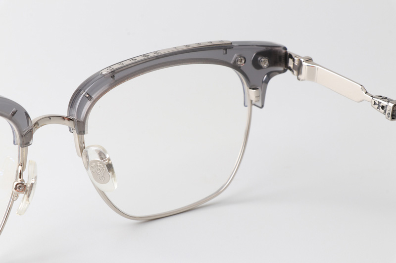 Klls1092 Eyeglasses Transparent Gray Silver