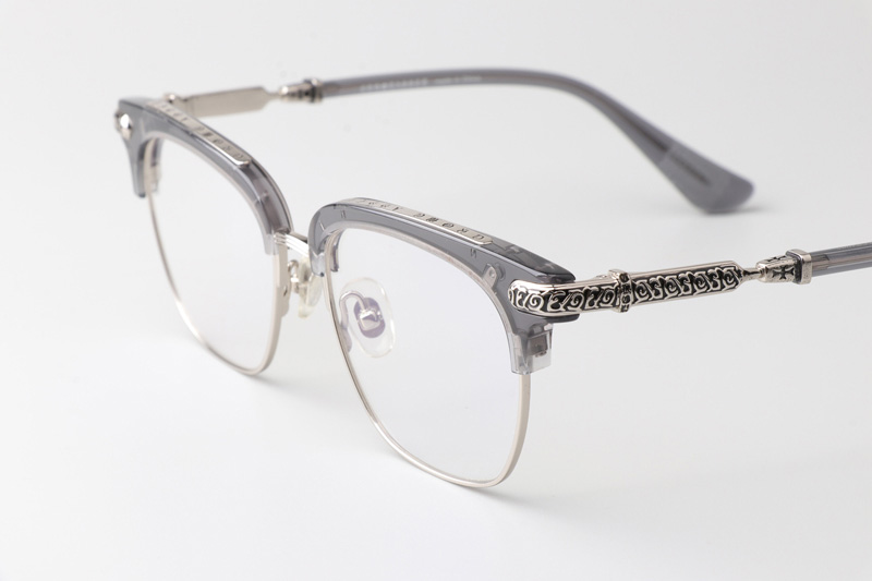 Klls1092 Eyeglasses Transparent Gray Silver