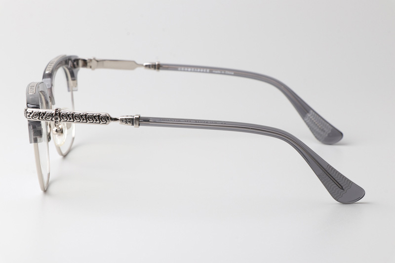 Klls1092 Eyeglasses Transparent Gray Silver