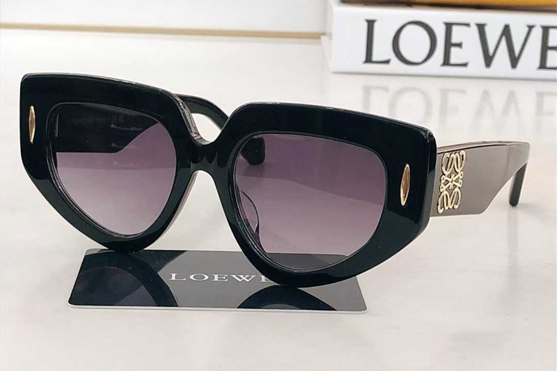 LW40155 Sunglasses Black Gradient Gray