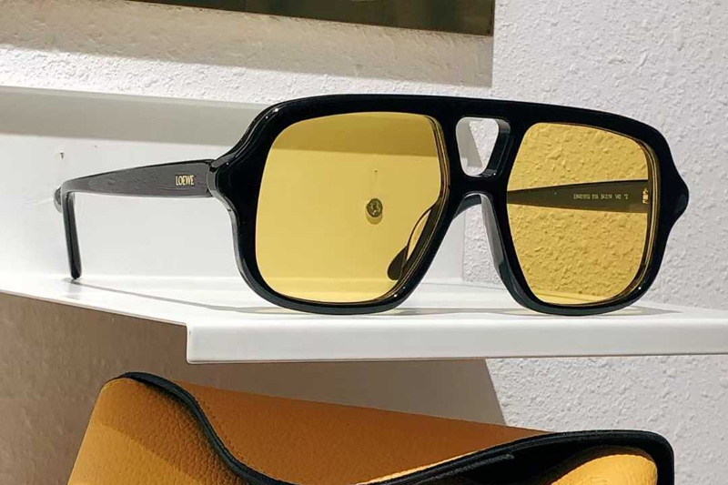 LW40161U Sunglasses Black Yellow