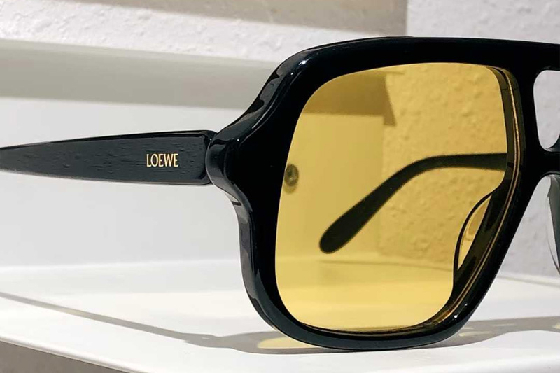 LW40161U Sunglasses Black Yellow