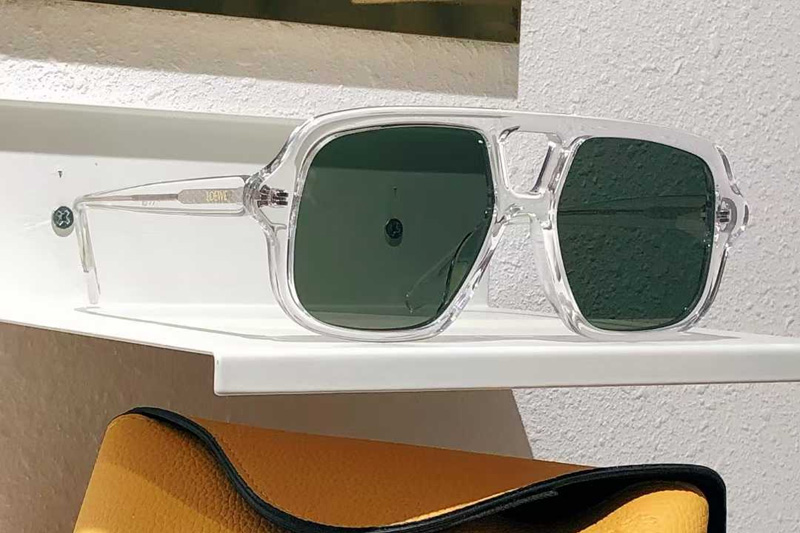 LW40161U Sunglasses Transparent Green