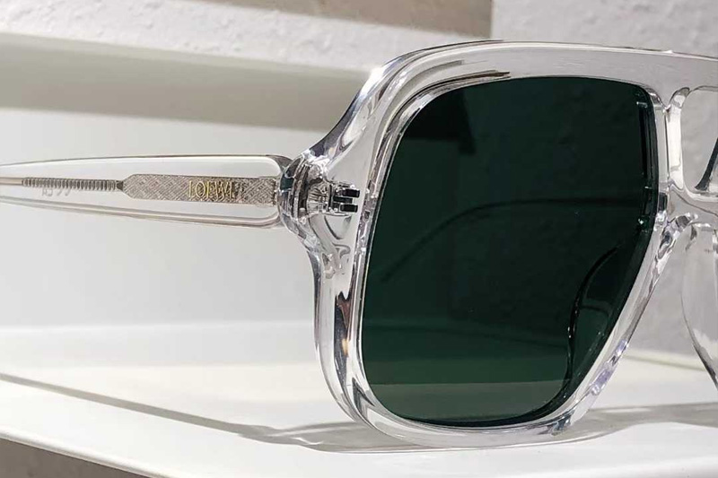 LW40161U Sunglasses Transparent Green
