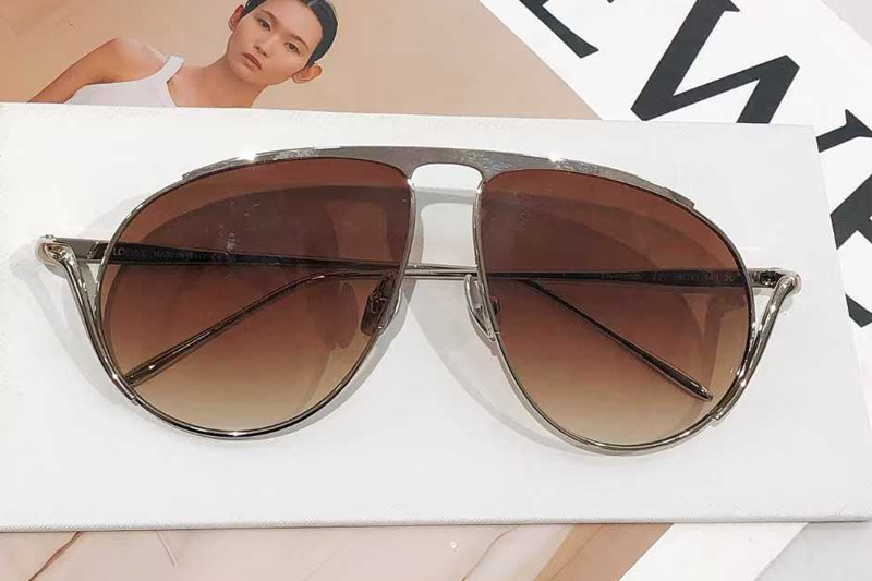 LW40168U Sunglasses Silver Gradient Brown