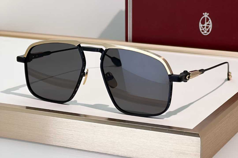 Labarge Sunglasses Gold Black Gray