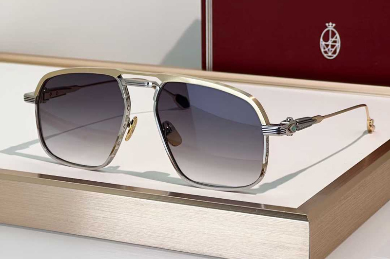 Labarge Sunglasses Gold Silver Gradient Gray