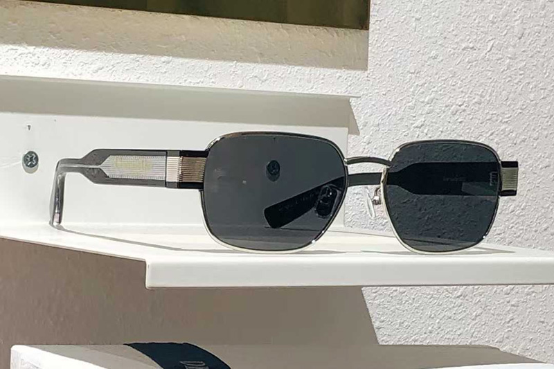 Label S2U Sunglasses Silver Black Gray