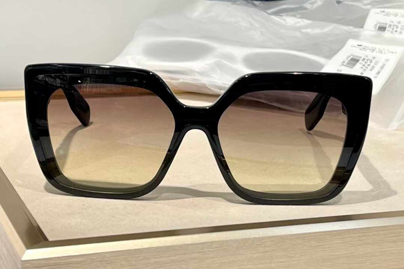 Lady S2I Sunglasses Black Gradient Brown