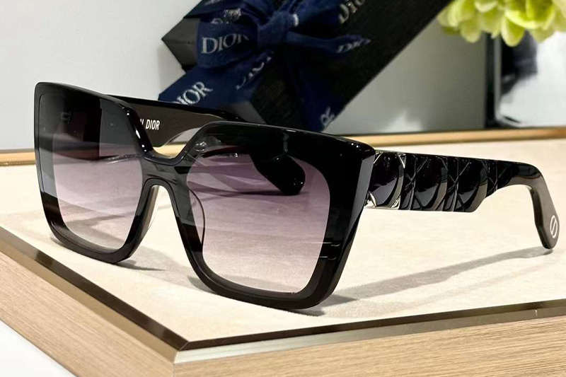 Lady S2I Sunglasses Black Gradient Gray