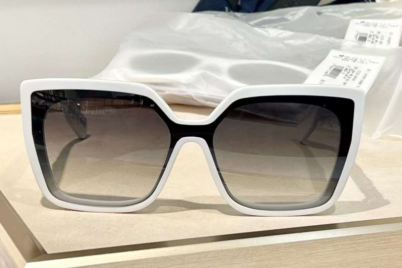 Lady S2I Sunglasses White Gradient Gray