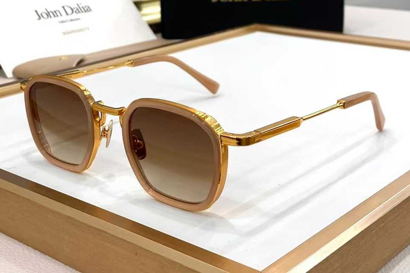 Leo2 Sunglasses Yellow Gold Gradient Brown