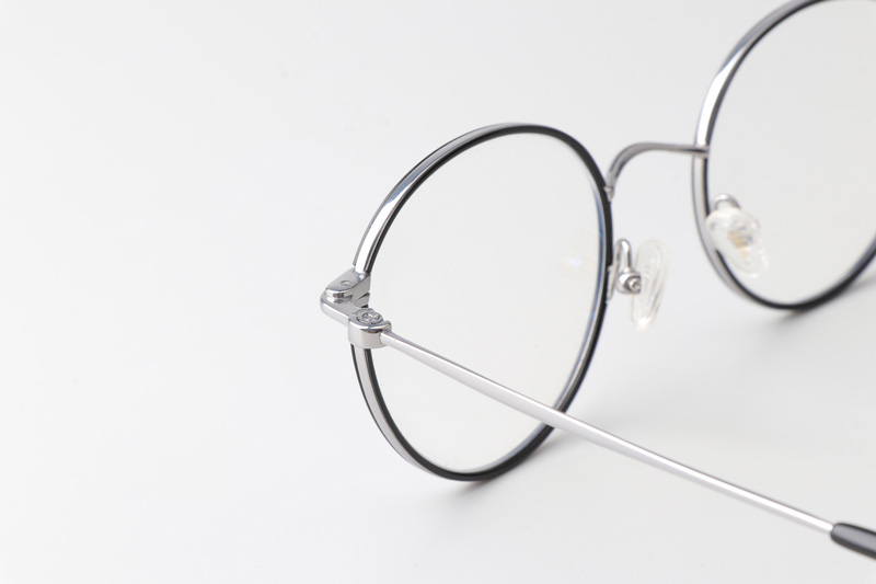 Lim More Eyeglasses Black Silver