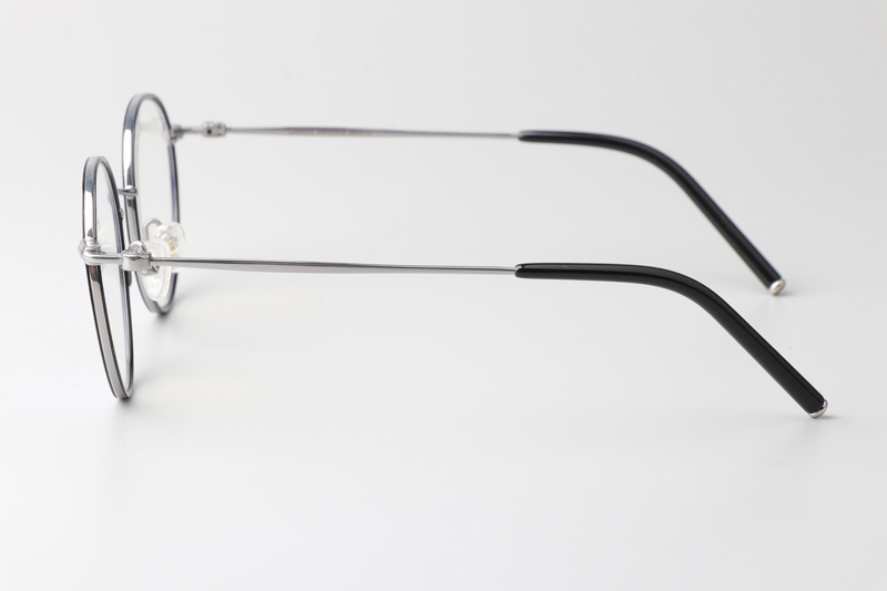 Lim More Eyeglasses Black Silver