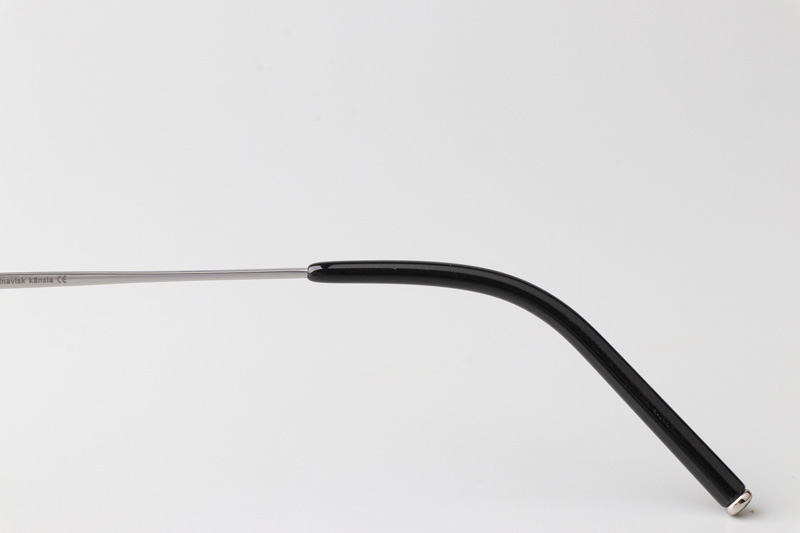 Lim More Eyeglasses Black Silver