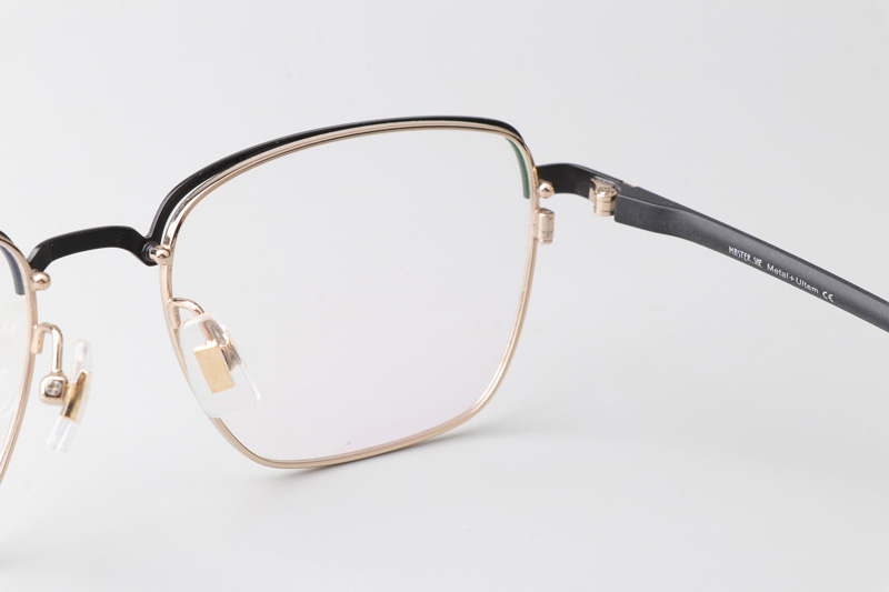 MS1025 Eyeglasses Black Gold