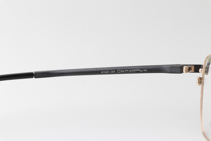 MS1025 Eyeglasses Black Gold