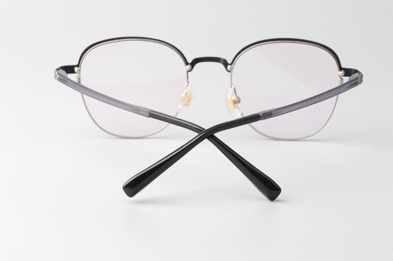 MS1026 Eyeglasses Black Silver