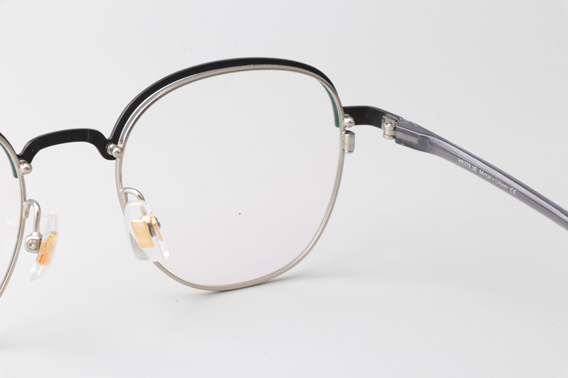 MS1026 Eyeglasses Black Silver