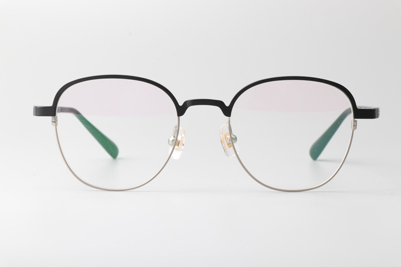 MS1026 Eyeglasses Black Silver