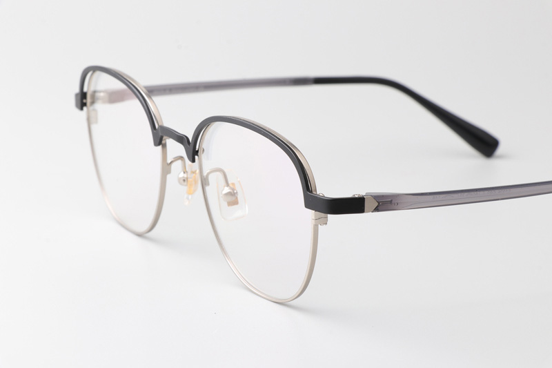 MS1026 Eyeglasses Black Silver