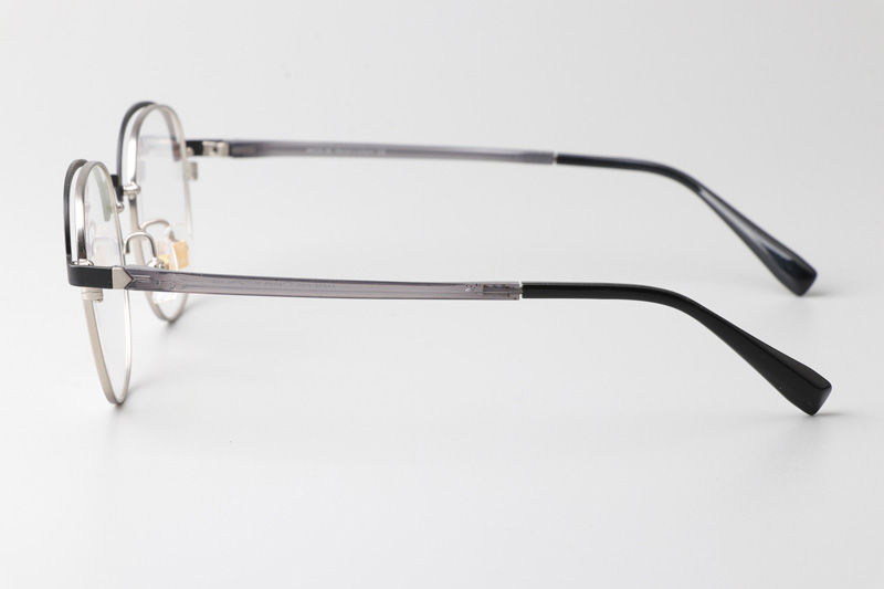 MS1026 Eyeglasses Black Silver
