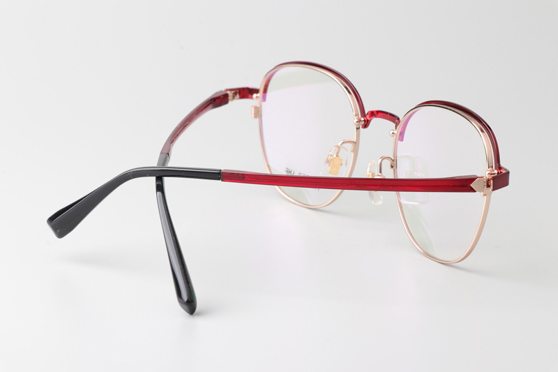 MS1026 Eyeglasses Red Gold