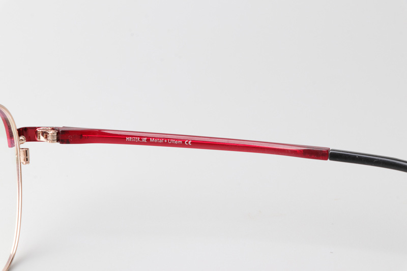 MS1026 Eyeglasses Red Gold