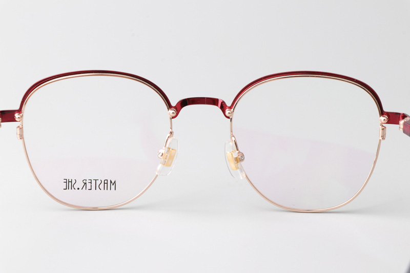 MS1026 Eyeglasses Red Gold